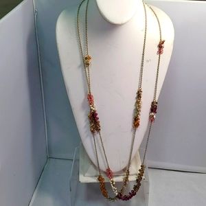2 for $25 ombre sparkle bead necklace